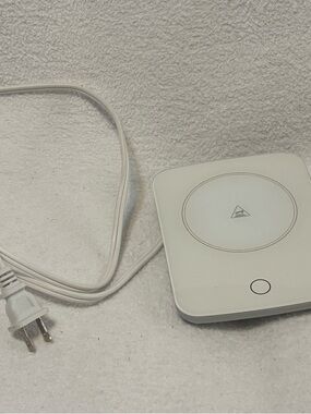 White Electric Mug Warmer with Power Cord